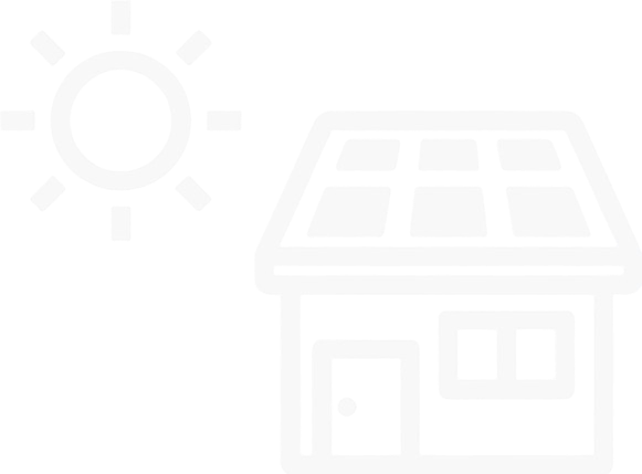 太陽光発電(太陽光パネル)のイラスト